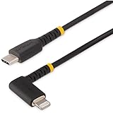 StarTech.com Lightningケーブル/USB-C/2m/L型右向き/高耐久アラミド/MFi認証