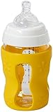 Benir Glass Nurser with Protective Wrap Clear/White/Yellow 9 Oz. [並行輸入品]