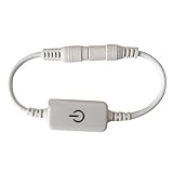 Baoblaze DC 12V-24V　単色　LED　コントローラ　ストリップ　タッチスイッチ　オン/オフ　調光器　耐久性　安定性　全2色　 - 白