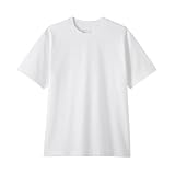 無印良品 紳士 天竺編みクルーネック半袖Tシャツ メンズ AB1MIA6S 白 L