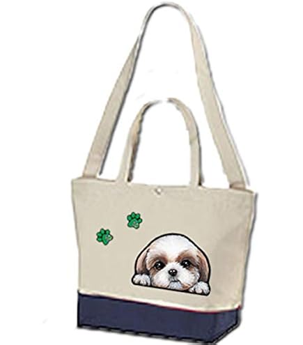 Amazon.co.jp: 犬 かばん お散歩バッグ シーズー19 キャンバス雑貨