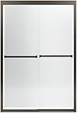 Sterling 581075-48ADR-G05 Meritor Frameless Sliding Shower Door with Smooth/Clear Glass Texture, 47-