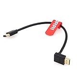 DRRI 8K / 4K フル HD 高速ストレート HDMI 2.1 Type-A からベンドアップ HDMI ケーブル Z Cam/Sonys FS5 FS7/ATOMOS Ninja V 用