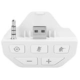 KOSDFOGE ゲームパッド サウンド エンハンサー ヘッドセット アダプター コントローラー オーディオ アダプター ヘッドホン コンバーター Xbox One ワイヤレス ゲームパッド用(白)