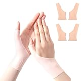 O.M.C TOKYO 手首 親指 サポーター 高伸縮素材 適度な加圧 (ベージュ 穴無し ４枚入り)