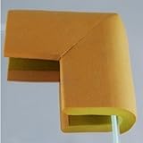 めちゃ×2売れてるッ コーナーガード  ガラステーブル U字型 4個セット  T09-11 (ライトブラウン)