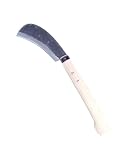 竹切型厚鎌 300g 樫240mmコブ柄カバー付