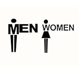 セット3洗面所マークドアステッカートイレサインステッカーWCバスルーム