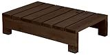 ガーデンガーデン デッキ風縁台 ライト用ステップ台(踏み台) 65cm×40cm ダークブラウン 防水用ゴム足付 SDES-65-DBR