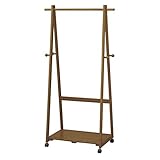 CtoC JAPAN Select ハンガーラック ブラウン 幅84cm×奥行45.5cm×高さ155.5cm