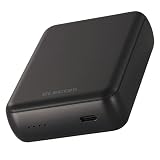 エレコム モバイルバッテリー 15W 10000mAh Type-C 1ポート 入出力 小型 軽量 【 iPhone15 Pixel OPPO 等対応】 ブラック EC-C16BK