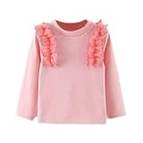 enchante petit(アンシャンテ プティ) キッズ 子供 もっちりチュールフリルデザインカットソー ≪全8色≫ 140cm #ピンク