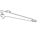 ロイヤル 木棚用ブラケット(中間受け専用)呼名100 クローム R-034W