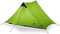 3F UL GEAR Lanshan 2テン 2人用 野外 超軽量 キャンピングテント 4シーズン対応 プロフェッショナル 15D ナイロンロッドレステント