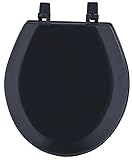 Achim Home Furnishings TOWDSTBK04 17-Inch Fantasia Standard Toilet Seat, Wood Black [並行輸入品]