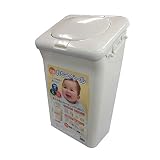 パルマート(Palmart) フタ付きゴミ箱 ホワイト 14L 防臭ペール T-296105