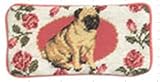 123 Creations C272EG-3.5x7 in. A Pug Petit-point Eyeglass Case
