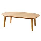 Retro modern こたつテーブル [ ナチュラル / 120×72 ] 楕円形 フラットヒーター