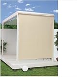 タカショー　ロールアップブラインド　コードレス　1台　※パーゴラ部分は別売 　サンドストーン