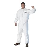 kcc46103 – Kleenguard a30 elastic-back Amp ; Cuff Coveralls、ホワイト、大