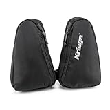 Kriega トレイルポケット、ブラック/ホワイト、ワンサイズ、バックパックマウントバッグ。, ブラック/ホワイト, One Size