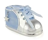 Silver Plated Baby Bootie Money Box by Leonardo