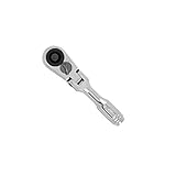 PWT 1/4インチ (6.35mm) フレックスヘッド スタビー ラチェットハンドル IFS14D