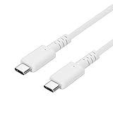 オウルテック Type-C to Type-Cケーブル PD 60W 対応 急速充電 やわらかい 充電/データ転送 USB2.0 温度センサー搭載 耐屈曲5万回 1.2m ホワイト OWL-CBPTCC12-WH