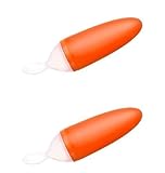 Boon Squirt Baby Food Dispensing Spoon, Orange, by Boon