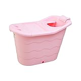 TIDLT バスタブ 大人のバスタブ PP材料 子供用浴槽 厚い家庭のお風呂 青 ピンク 緑 (色 : ピンク ぴんく)