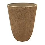 樹脂製ポット(植木鉢/プランター) ブラーシュ 【トールラウンド型/29cm】 トープ 穴無し 〔ガーデニング用品/園芸〕