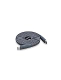 CIO フラットスパイラルケーブル CtoC 1m (Type-C/USB-C) PD 急速充電 平型 磁石 マグネット吸着 まとまる 充電ケーブル PD 240W データ転送 480Mbps (ライトブラック, 1m)