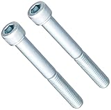 キジマ (kijima) バイク バイクパーツ ライザーボルト 1/2-13×4インチ ユニクロメッキ HD-04277 2本セット 黒