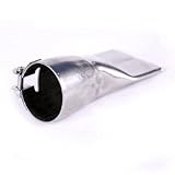 Iglobalbuy 40mm幅 ステンレススチール製 アングル付き平板スリット型チップ フラットヘッドスリット 熱風ガン溶接機用ノズル