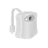 1PCS白8色壁掛け誘導ランプボディの検出LED自動モーションセンサートイレ小さな夜間ライト