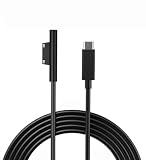 for Surface PD 急速充電ケーブル Type-C to Surface 急速充電ケーブル PD対応 高耐久 45w15v以上のPD充電器が必要です USB-C for Surface Pro7/6/5/4/3 Go3/2/1、Surface Laptop1/2/3/4、Surface Book 対応