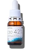 【改正法令対応】&well being 高濃度 CBDオイル 42％ CBD3800mg アンフレーバー ビタミンD 日本製 ノンフレーバー オーガニックMCT 使用 サウナ 10ml
