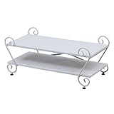 ロートアイアン家具シリーズ 猫脚 テレビボード 幅90cm ホワイト