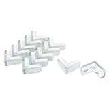 uxcell コーナークッション コーナーガード 机 テーブル コーナーエッジカバー パッド プロテクタ 透明 ゴム 40 x 40 x 15mm 12個入り