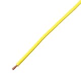 協和ハーモネット 単心ビニルコード 黄 10m VSF 1.25SQ 10m<YL>