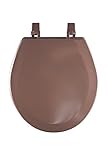 Achim Home Furnishings TOWDSTCH04 17-Inch Fantasia Standard Toilet Seat, Wood Chocolate [並行輸入品]