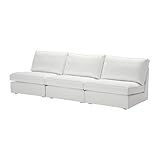 IKEA(イケア) KIVIK ブレキンゲ ホワイト 39875175 3人掛けソファコンビネーション、ブレキンゲ ホワイト