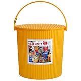 八幡化成 フタ付きバケツ イエロー 102 10L way-be COLOR BUCKET(カラーバケット) 216674