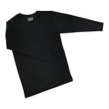 ユニワールド 発熱サンバーナーインナーシャツ クルーネック 黒 №7010C-BK [M]