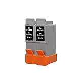 【SEASKY】 BCI-21BK BCI-24BK ブラック 染料 2個セット キヤノンプリンター用 互換インク ISO9001認証工場 (BCI-21 BCI-24)