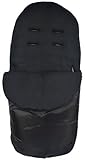 Cuddles Collection Showerproof Fleece Lined Footmuff (Black) by Cuddles Collection