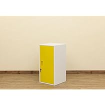 Amazon.co.jp: キューブBOX 鍵付きロッカー ハイタイプ イエロー