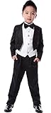 ドリーム企画 男の子タキシード 豪華7点セットキッズフォーマルスーツ 男児 子供 燕尾服 110cm