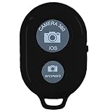 スマホカメラリモコン カメラシャッターリモートコントロール スマホ用 bluetooth リモートコントロールボタン ワイヤレスコントローラ セルフタイマー 使いやすい 自撮りグッズ ブラック
