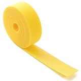 Pstyle. 面ファスナー 結束バンド ブックバンド ベルクロ テープ 6m巻 PST-019 (イエロー 3cm)